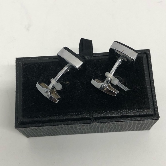 Uno Lorenzo cufflink black/silver box - Picture 3 of 4